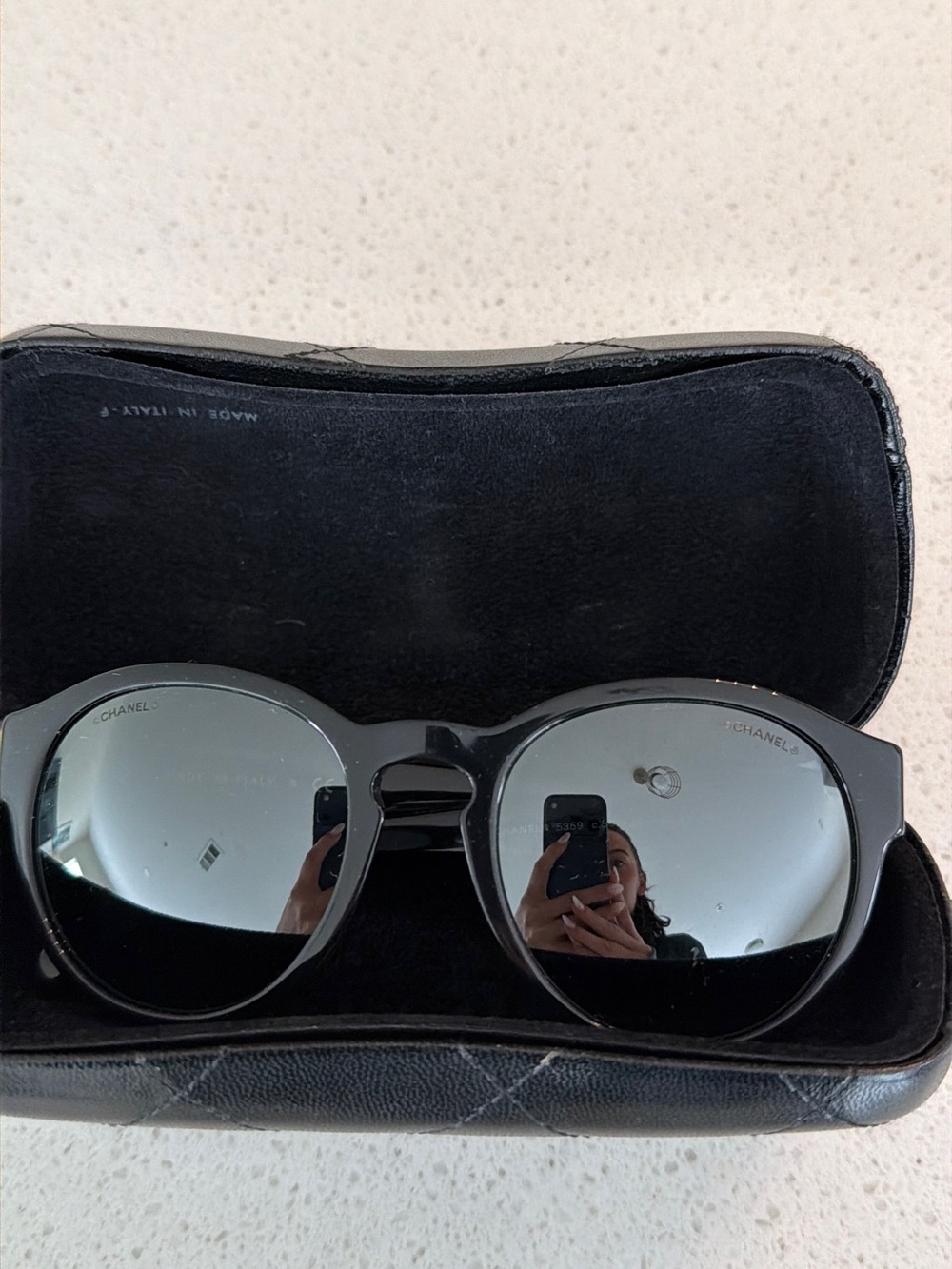 Authentic Chanel Black Sunglasses